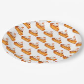 Assiettes En Carton Motif à Citrouille à d'aquarelle (Angle)