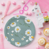 Assiettes En Carton Motif à fleurs Chamomile (Fête)