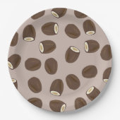 Assiettes En Carton Motif à la noix de coco (Devant)