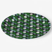 Assiettes En Carton Motif à pelouse verte, Plaques en papier (Angle)