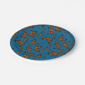 Assiettes En Carton Motif à thème des papillons Monarch (Angle)