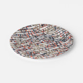 Assiettes En Carton motif Abstrait (Angle)