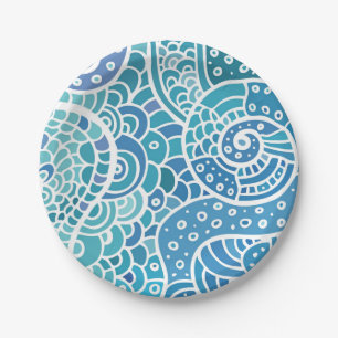 Assiettes En Carton motif Abstrait
