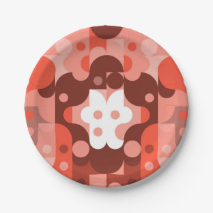 Assiettes En Carton motif Abstrait