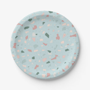 Assiettes En Carton Motif abstrait