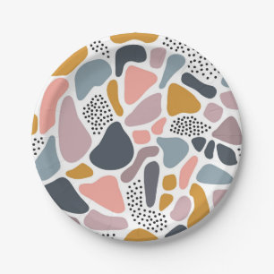 Assiettes En Carton motif Abstrait
