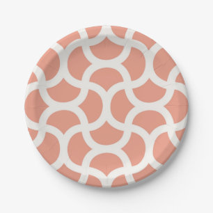 Assiettes En Carton Motif abstrait