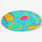 Assiettes En Carton Motif Abstrait (Angle)