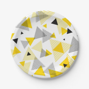 Assiettes En Carton motif Abstrait