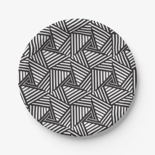 Assiettes En Carton motif Abstrait