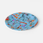 Assiettes En Carton Motif abstrait (Angle)