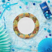 Assiettes En Carton motif Abstrait (Fête)