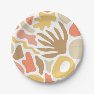 Assiettes En Carton motif Abstrait