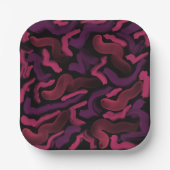 Assiettes En Carton Motif Abstrait Pinkies (Recto)