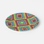 Assiettes En Carton Motif Abstrait rétroactif (Angle)