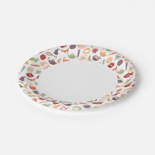 Assiettes En Carton Motif alimentaire 2
