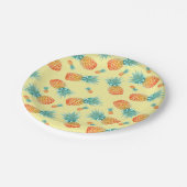 Assiettes En Carton Motif ananas (Angle)