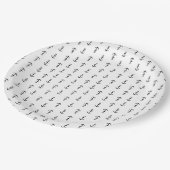 Assiettes En Carton Motif Ancre (Angle)