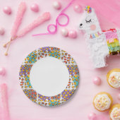 Assiettes En Carton motif animal sauvage (Fête)