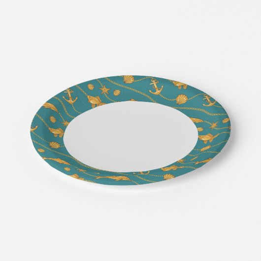 Assiettes En Carton Motif auriculaire (Angle)