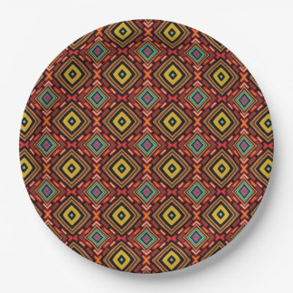 Assiettes En Carton Motif autochtone tribal indigène