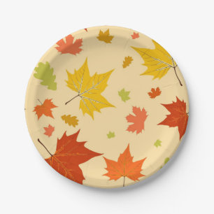 Assiettes En Carton Motif automne