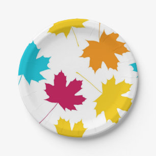 Assiettes En Carton Motif automne