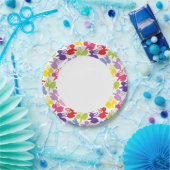 Assiettes En Carton motif aux lapins de Pâques (Fête)