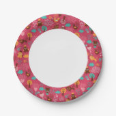 Assiettes En Carton Motif aux oiseaux et chats mignons (Devant)