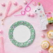 Assiettes En Carton Motif avec nourriture (Fête)