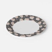 Assiettes En Carton motif avec petit ours couchant (Angle)
