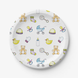 Assiettes En Carton Motif baby shower