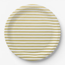 Motif blanc de rayures de feuille d'or