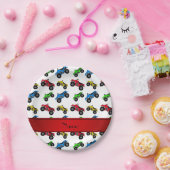 Assiettes En Carton Motif blanc nommé personnalisé d'atv (Fête)