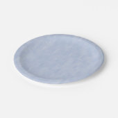Assiettes En Carton motif bleu clair - plaque papier (Angle)