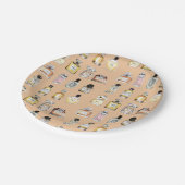 Assiettes En Carton Motif Bouteilles de parfum fantaisie (Angle)