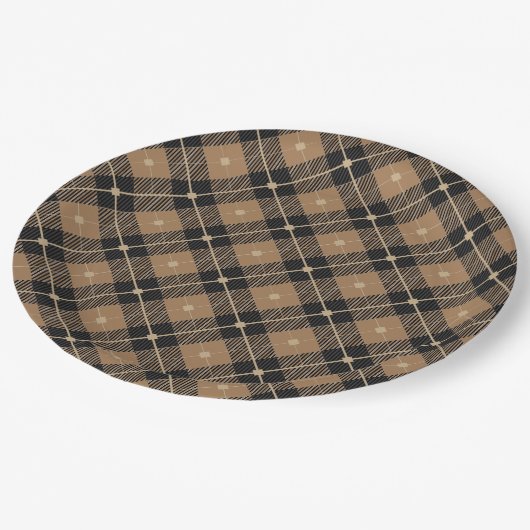 Assiettes En Carton Motif Brown  à la mode (Angle)