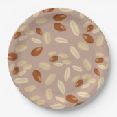 Assiettes En Carton Motif cacahuètes (Devant)