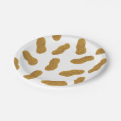 Assiettes En Carton motif cacahuètes (Angle)