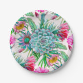 Assiettes En Carton Motif cactus (Devant)