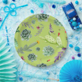 Assiettes En Carton Motif Cactus 6 (Fête)