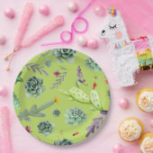 Assiettes En Carton Motif Cactus 6 (Fête)