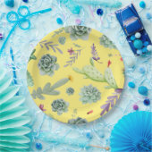 Assiettes En Carton Motif Cactus 9 (Fête)