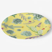 Assiettes En Carton Motif Cactus 9 (Angle)