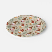 Assiettes En Carton Motif cadeau Noël Gnomes (Angle)