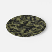 Assiettes En Carton Motif Camo (Angle)