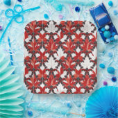 Assiettes En Carton Motif canadien créatif de feuille d'érable ID1072 (Fête)