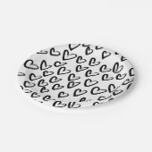 Assiettes En Carton Motif cardiaque de peinture AVC (Angle)