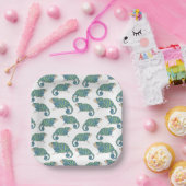 Assiettes En Carton Motif Chameleon (Fête)
