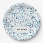 Assiettes En Carton Motif chimique de l'école (Devant)